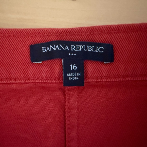 Banana Republic Orange Button Down Skirt - Picture 3 of 6